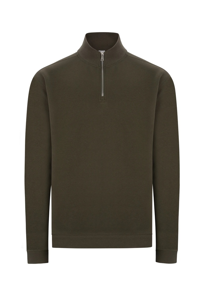 Bluza z krótkim zamkiem unisex HERVEY SQ270U - MISTY GREEN 621