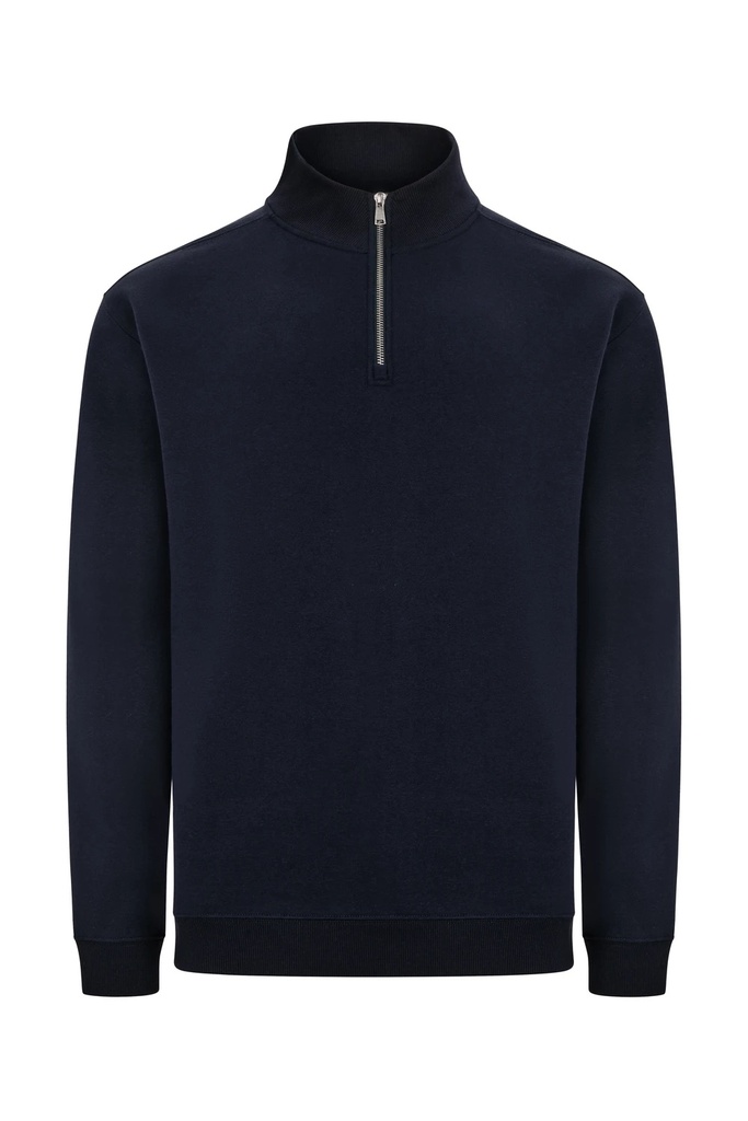 Bluza z krótkim zamkiem unisex HERVEY SQ270U - NAVY 500