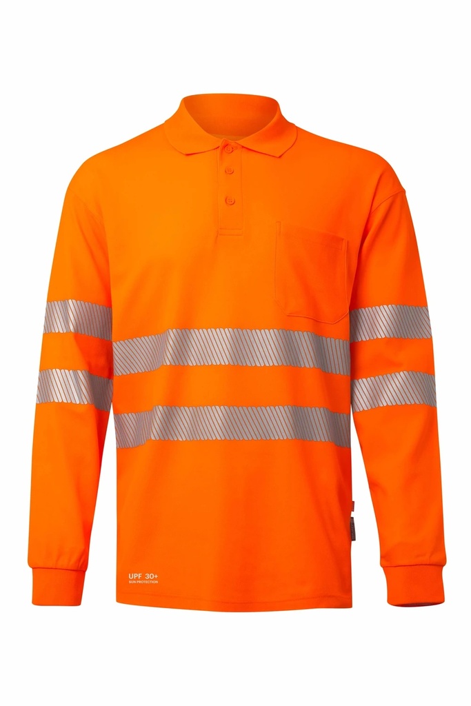 Koszulka polo z długim rękawem z odblaskami 305544 - HI-VIS ORANGE 19