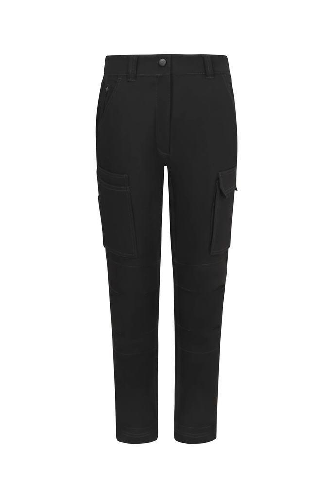 Spodnie z wieloma kieszeniami damskie 103030XW - BLACK 00