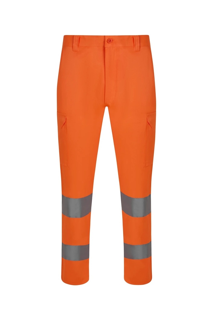 Spodnie z wieloma kieszeniami z odblaskami 303011 - HI-VIS ORANGE 19