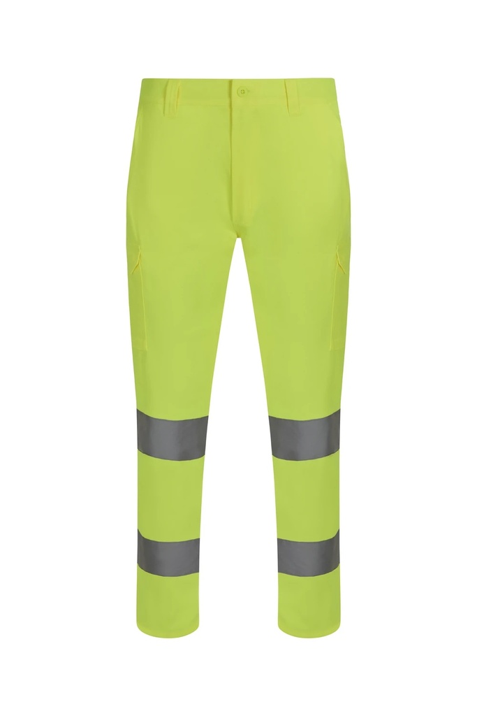Spodnie z wieloma kieszeniami z odblaskami 303011 - HI-VIS YELLOW 20