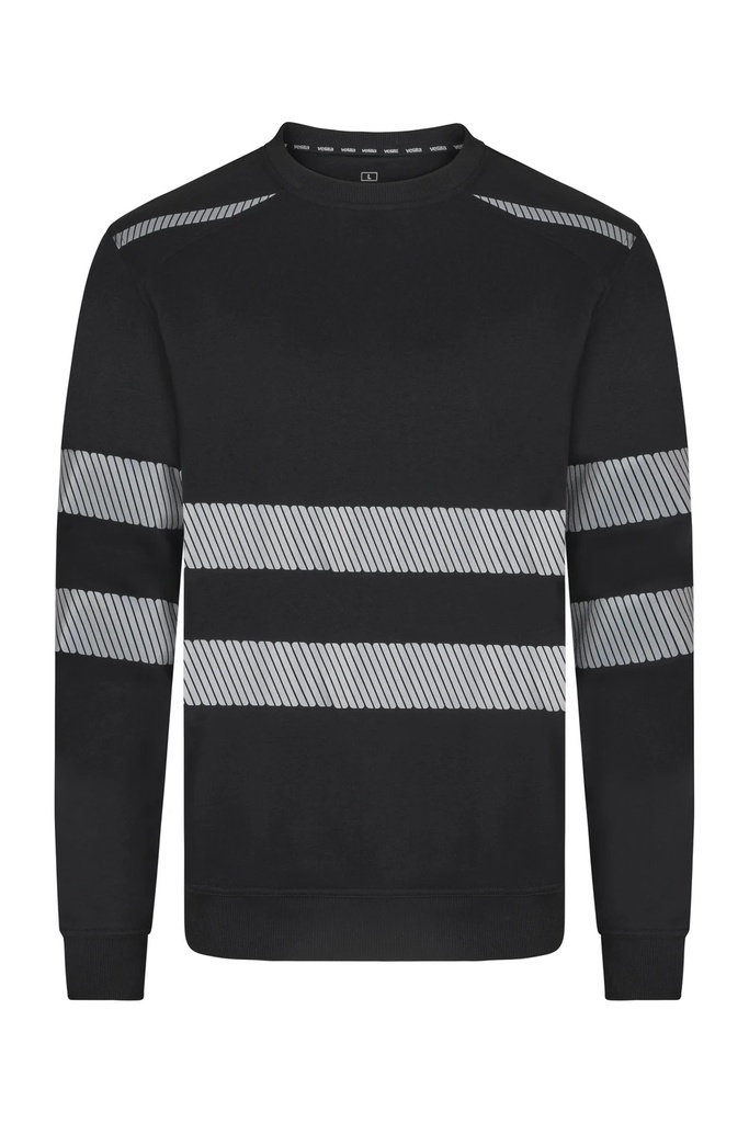 Bluza z okrągłym dekoltem z odblaskami 355701 - BLACK 00