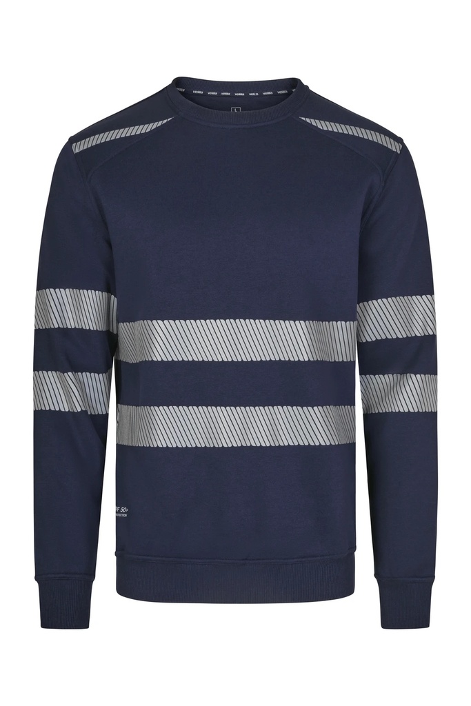 Bluza z okrągłym dekoltem z odblaskami 355701 - NAVY BLUE 61