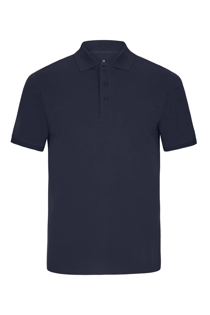 Koszulka polo stretch z krótkim rękawem męska 105510S - NAVY BLUE 61