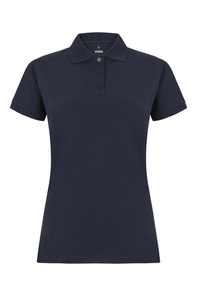 Koszulka polo stretch z krótkim rękawem damska 105510SW - NAVY BLUE 61