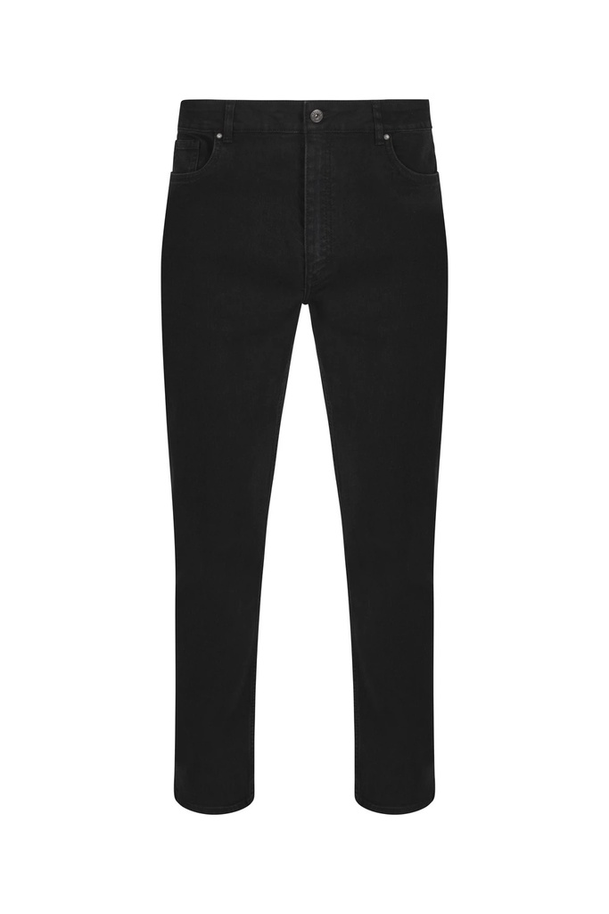 Spodnie stretch 403018S - BLACK 00