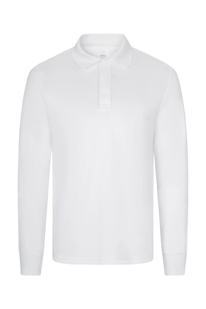 Koszulka polo z długim rękawem 255502 - WHITE 07