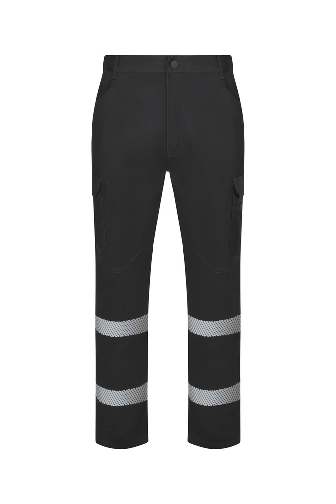 Spodnie stretch z odblaskami 353032S - ANTHRACITE GREY 90