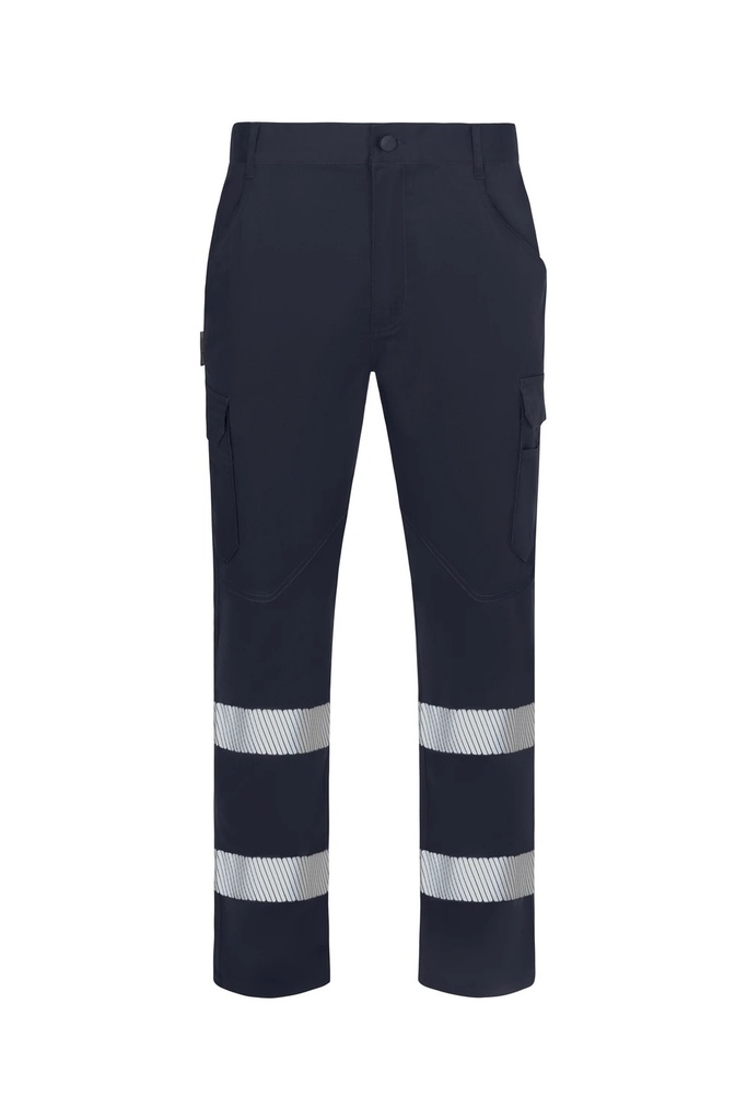 Spodnie stretch z odblaskami 353032S - NAVY BLUE 61