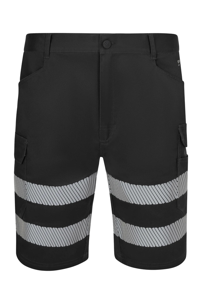 Spodenki stretch z odblaskami 353042S - BLACK 00