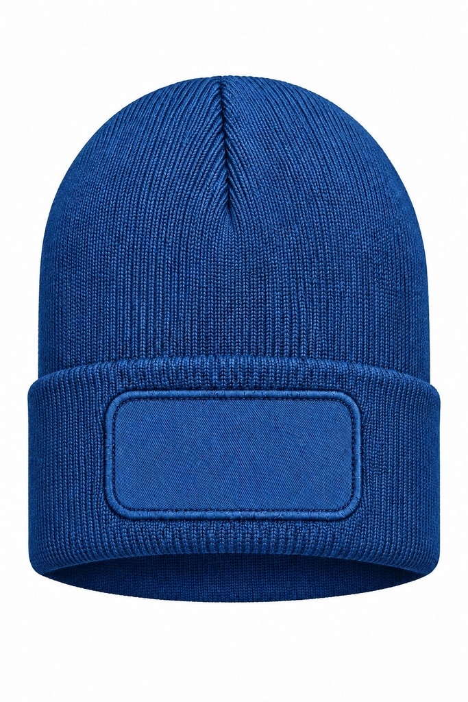 Czapka Zimowa Akrylowa z Naszywką CZZIM LOGO - Jeans