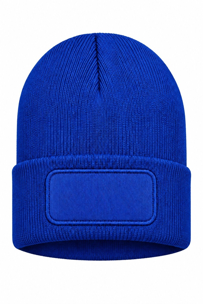 Czapka Zimowa Akrylowa z Naszywką CZZIM LOGO - Royal Blue