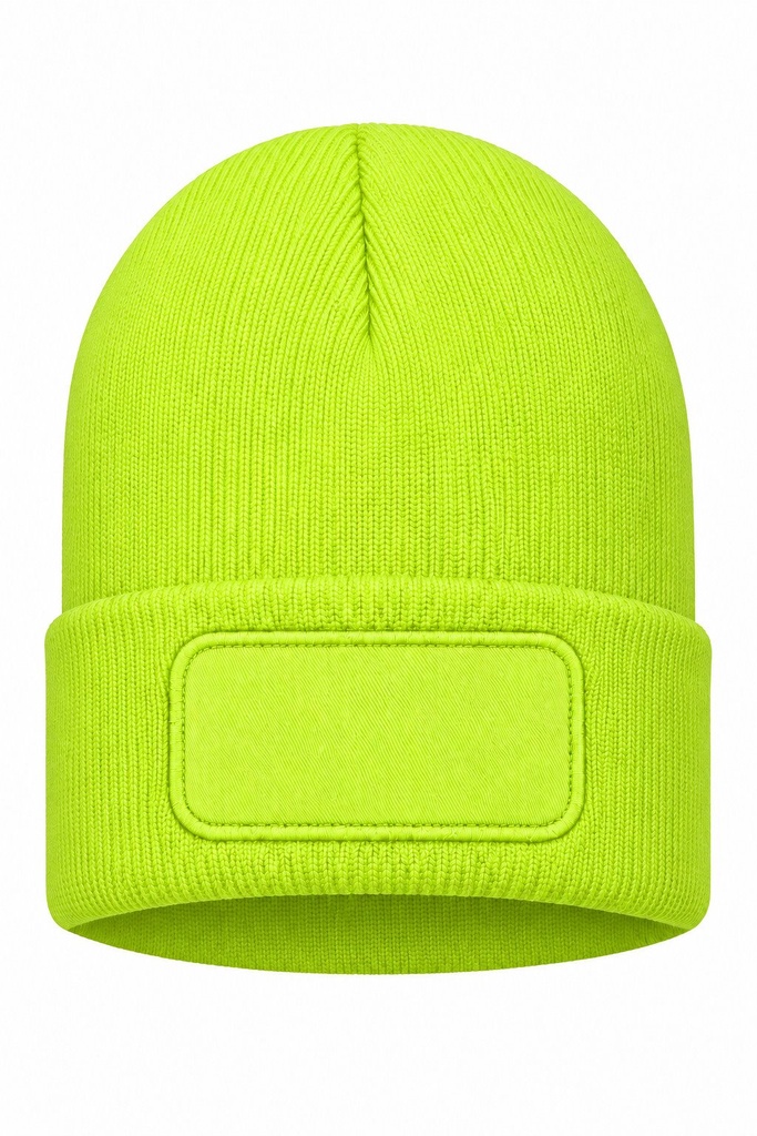 Czapka Zimowa Akrylowa z Naszywką CZZIM LOGO - Gold Fluor