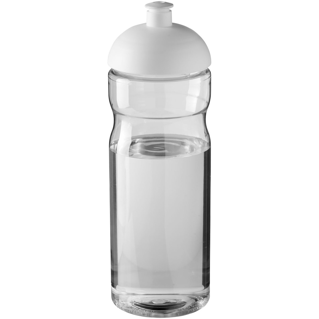 Bidon H2O Base® o pojemności 650 ml z wypukłym wieczkiem 210047 - Przezroczysto-biały