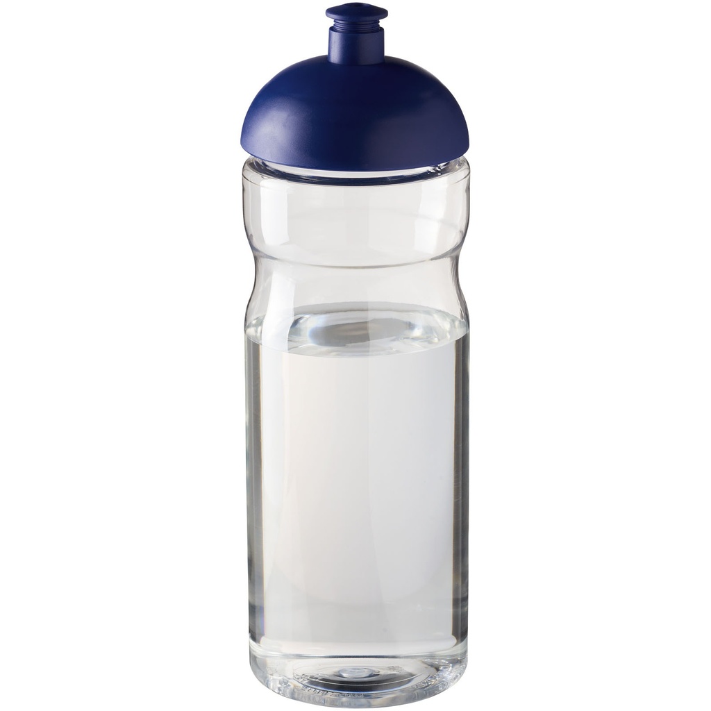 Bidon H2O Base® o pojemności 650 ml z wypukłym wieczkiem 210047 - Przezroczysto-niebieski