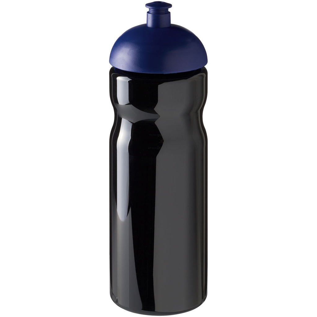 Bidon H2O Base® o pojemności 650 ml z wypukłym wieczkiem 210047 - Czarno-niebieski