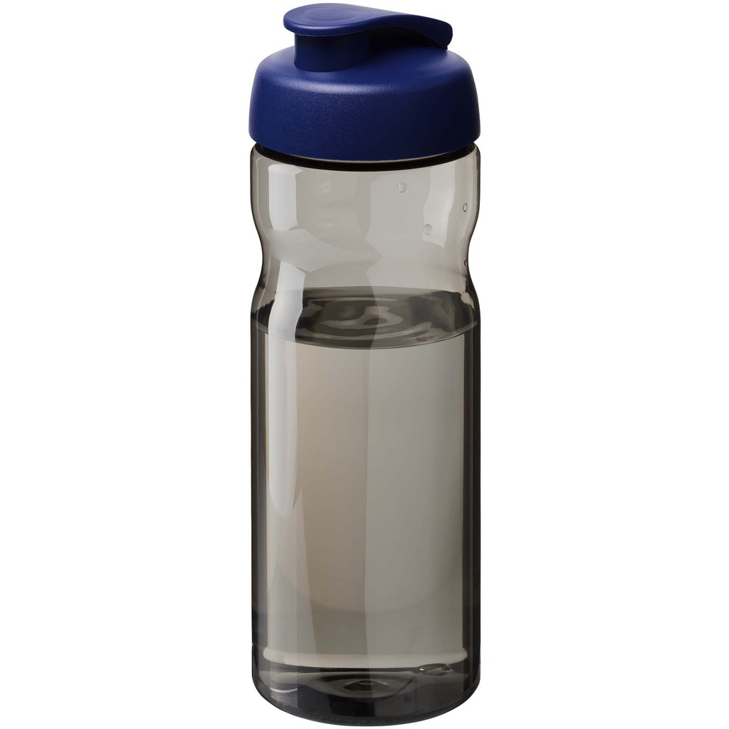 Bidon H2O Active® Eco POP Base o pojemności 650 ml z wieczkiem zaciskowym 210097 - Węgiel drzewno-niebieski