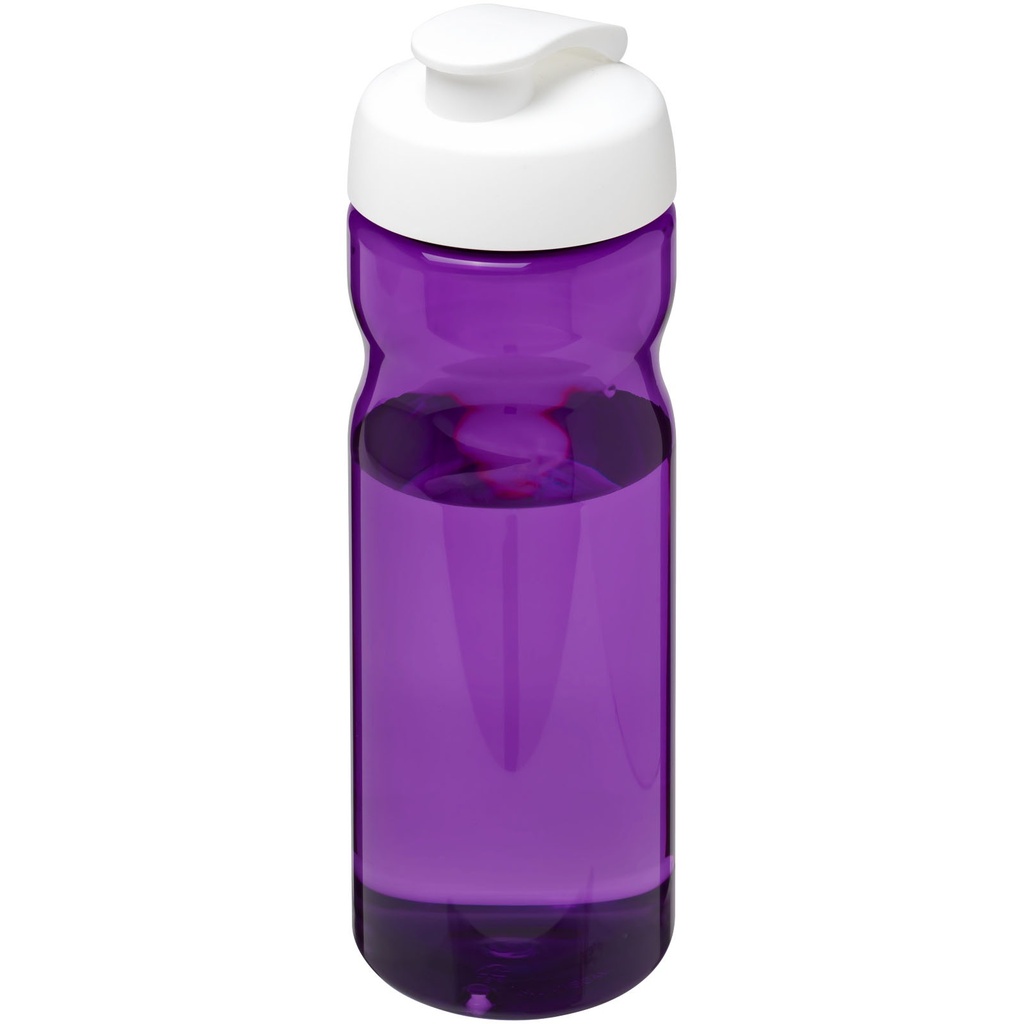 Bidon H2O Active® Eco POP Base o pojemności 650 ml z wieczkiem zaciskowym 210097 - Fioletowo-biały