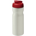 Bidon H2O Active® Eco POP Base o pojemności 650 ml z wieczkiem zaciskowym 210097 - Kość słoniowa-czerwony