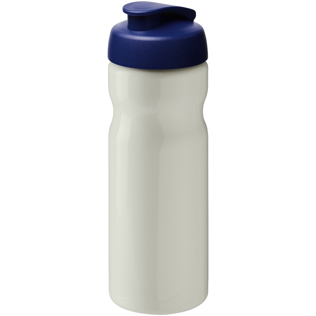 Bidon H2O Active® Eco POP Base o pojemności 650 ml z wieczkiem zaciskowym 210097 - Kość słoniowa-niebieski