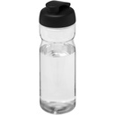 Bidon H2O Active® Eco POP Base o pojemności 650 ml z wieczkiem zaciskowym 210097 - Przezroczysto-czarny
