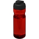 Bidon H2O Active® Eco POP Base o pojemności 650 ml z wieczkiem zaciskowym 210097 - Czerwono-czarny