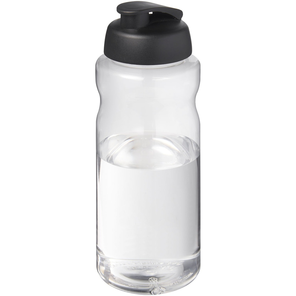 H2O Active® Big Base bidon z wieczkiem zaciskowym o pojemności 1 litra 210175 - Czarny