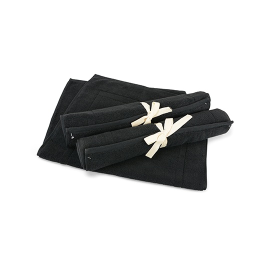 Mata Kapielowa Bawelniana Gruba AR019 - Black
