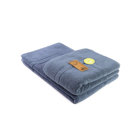 Mata Kapielowa Bawelniana Gruba AR019 - Jeans Blue