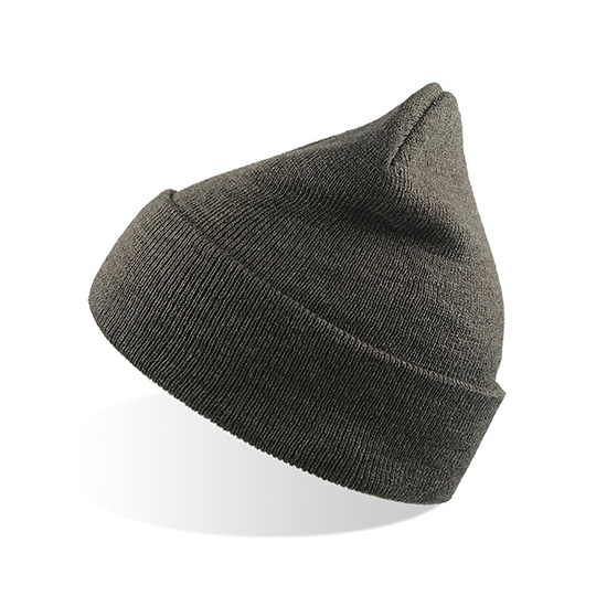 Czapka Beanie Akrylowa Dwuwarstwowa AT703 - Grey Melange