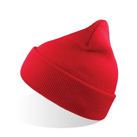 Czapka Beanie Akrylowa Dwuwarstwowa AT703 - Red