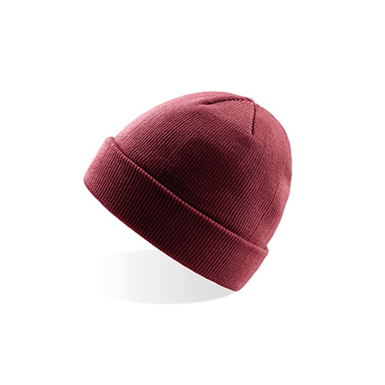 Czapka Beanie Akrylowa Dwuwarstwowa AT703 - Burgundy