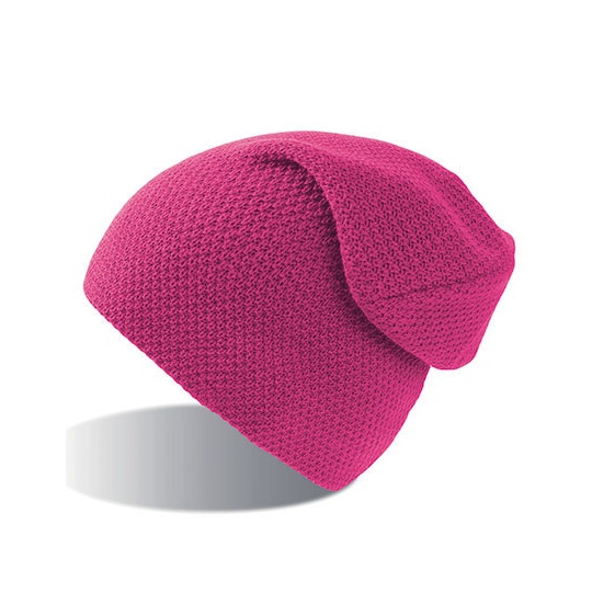 Czapka zimowa oversize AT710 - Fuchsia