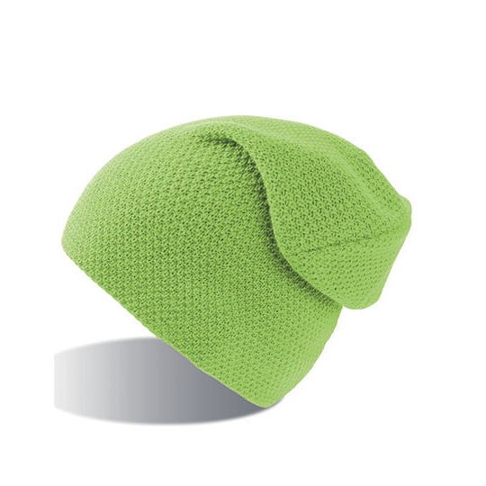 Czapka Oversize Akrylowa Dwuwarstwowa AT710 - Green Fluo