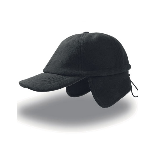 Czapka zimowa z nausznikami AT719 - Black