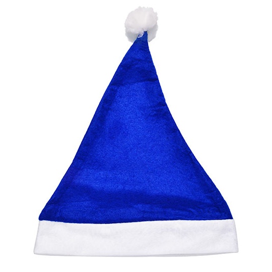 Czapka Świąteczna Poliestrowa C4001 - Royal Blue & White