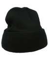 Czapka Dzianinowa Akrylowa z Wywinieciem C700 - Black