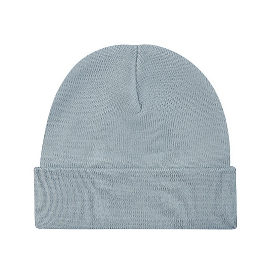 Czapka Dzianinowa Akrylowa z Wywinięciem C700 - Grey