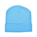 Czapka Dzianinowa Akrylowa z Wywinięciem C700 - Light Blue
