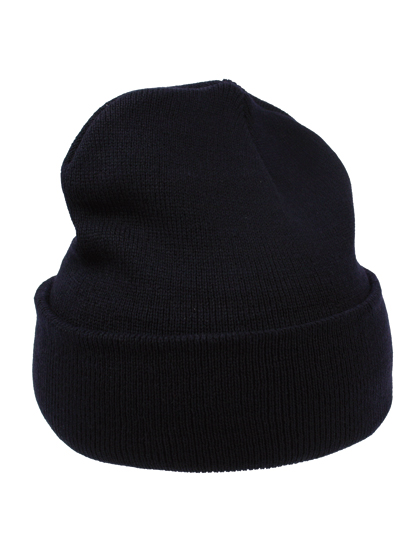 Czapka Dzianinowa Akrylowa z Wywinieciem C700 - Navy