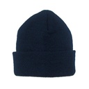Dzianinowa czapka z wywinieciem C733 - Navy