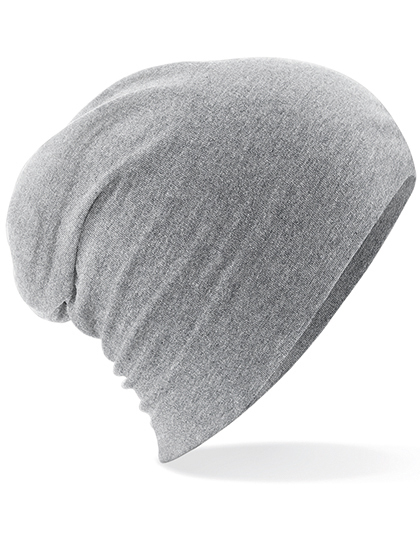 Czapka Beanie Luzna Bawełniana Dwuwarstwowa CB368 - Heather Grey