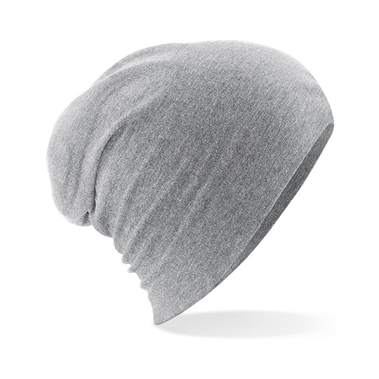 Czapka Beanie Luzna Bawelniana Dwuwarstwowa CB368 - Heather Grey