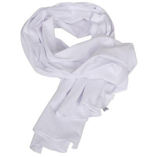 Szalik Uniwersalny Bawelniany Jersey BY063 - White