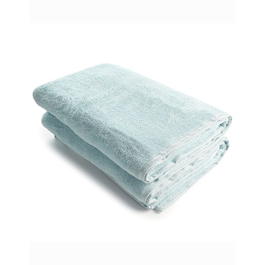 Ręcznik kąpielowy z satynową lamówką AR036 - Light Blue