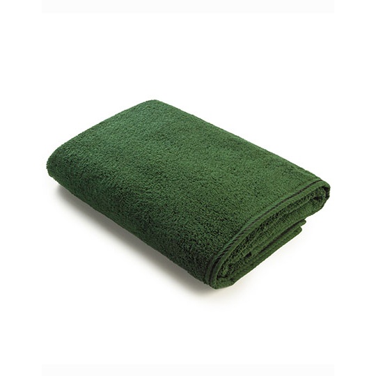 Ręcznik plażowy z ozdobną lamówką AR037 - Dark Green