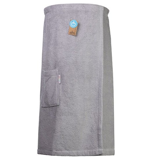 Kilt Saunowy Damski Bawelniany AR043 - Light Grey