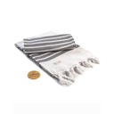 Recznik Hamam Bawelniany Tradycyjny AR053 - White & Black