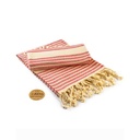 Recznik Bawelniany Tradycyjny AR055 - Classic Red & Ivory